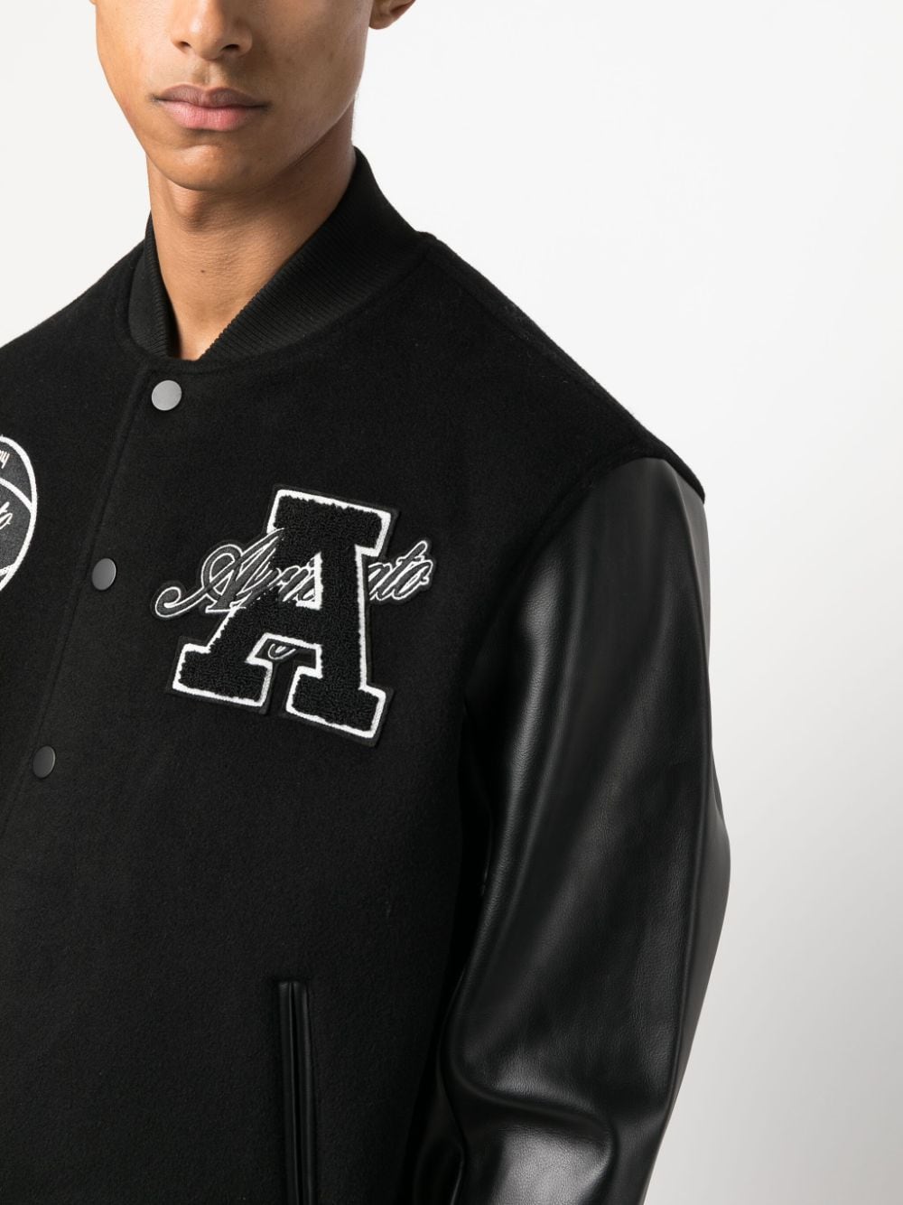 black varsity bomber jacket – Giuuno - Main Image
