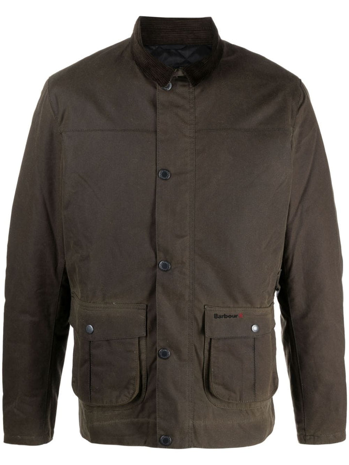 Veste Brunden Wax vert olive