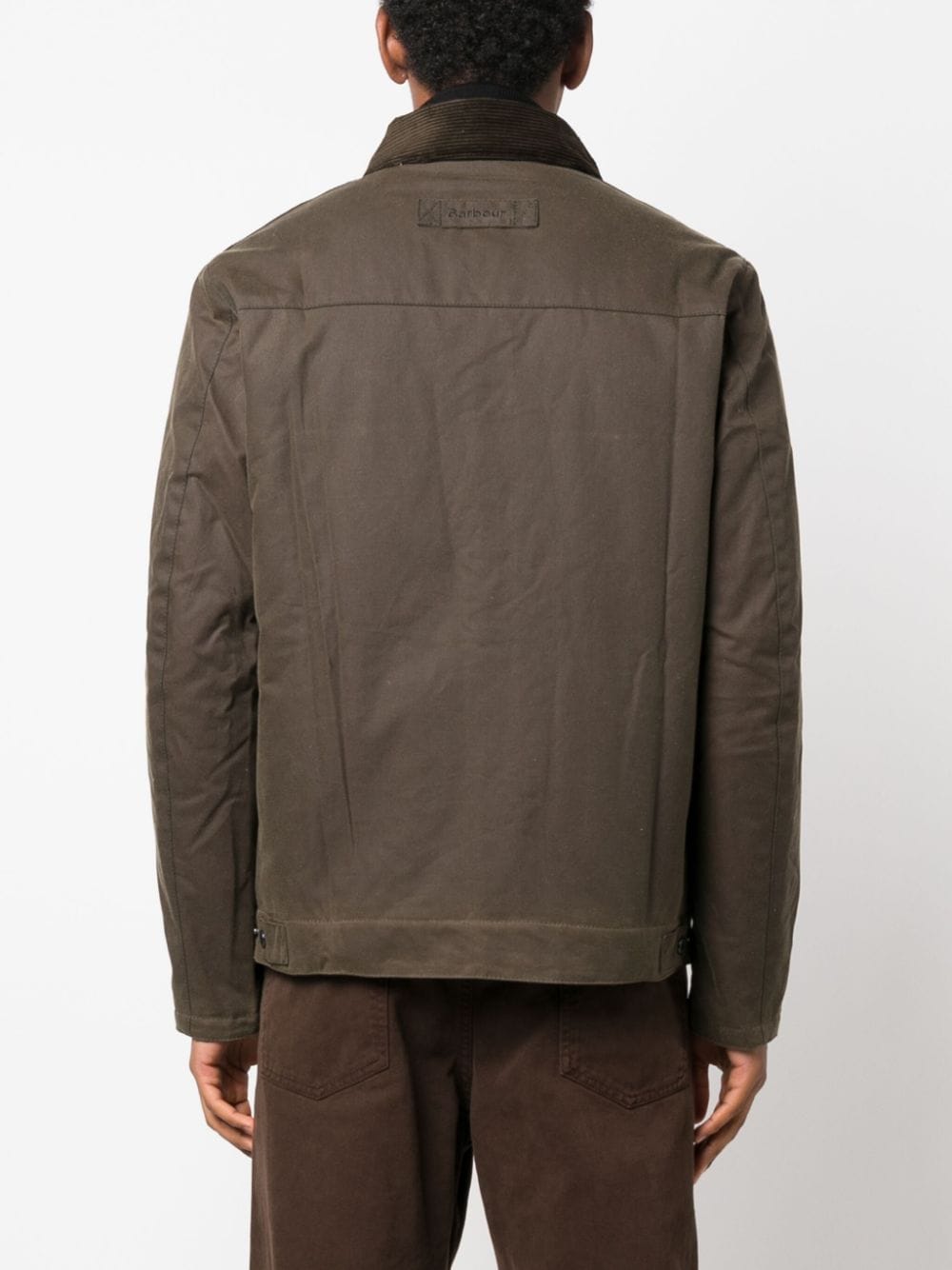 Veste Brunden Wax vert olive