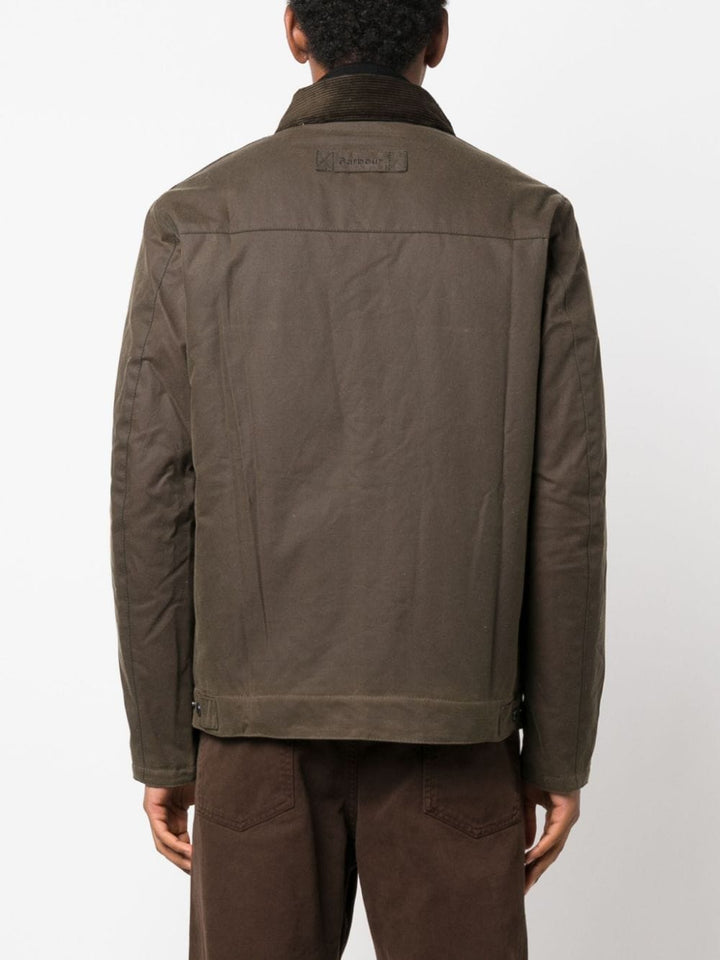 Brunden Wax olive green jacket