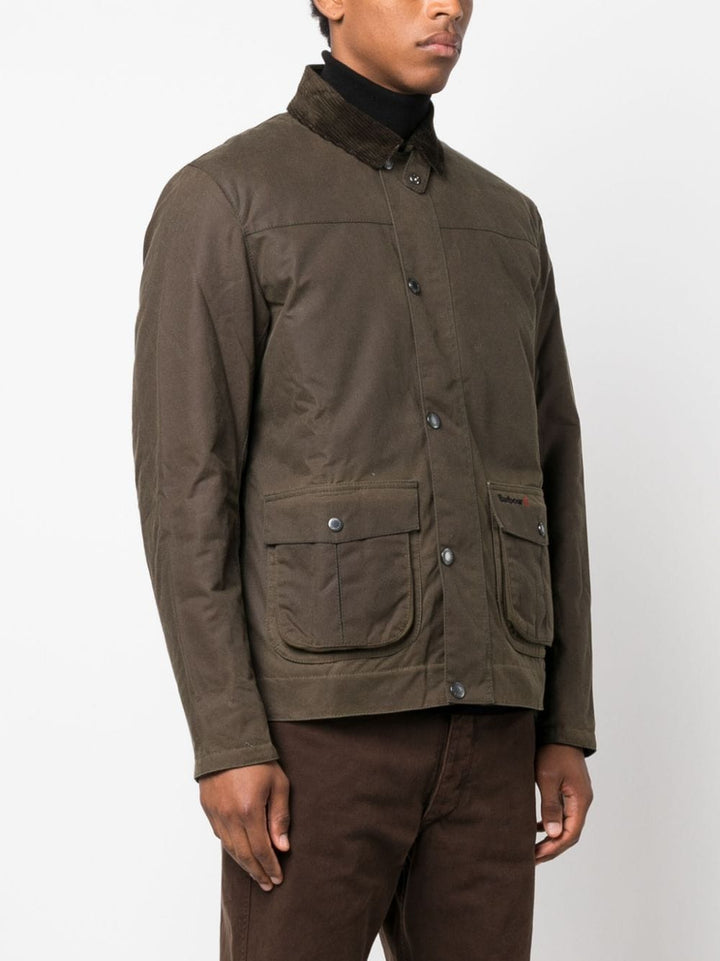 Veste Brunden Wax vert olive