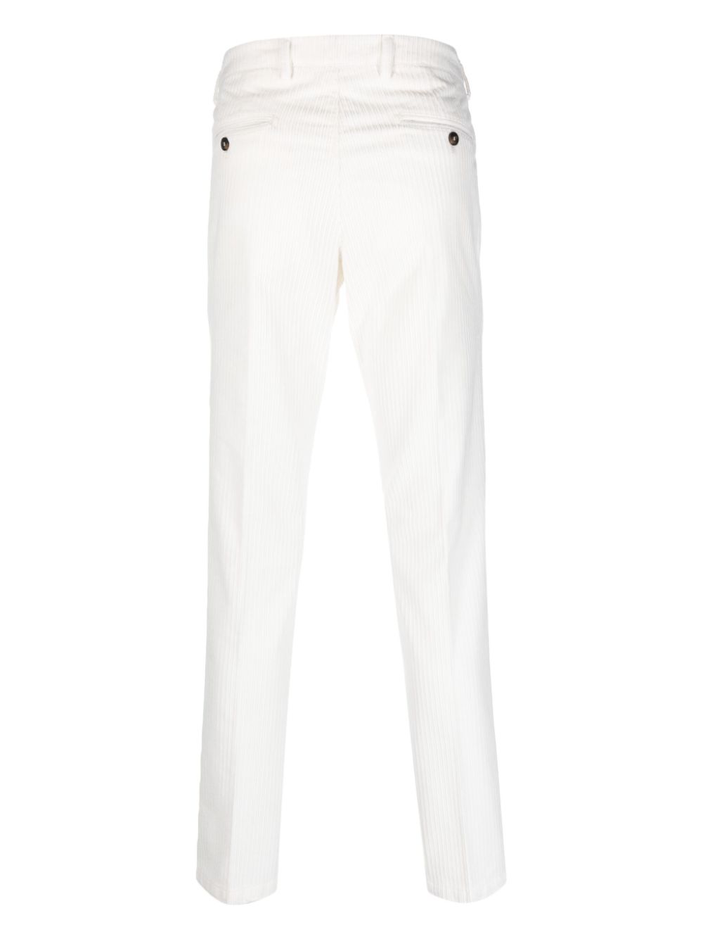 cream ribbed trousers