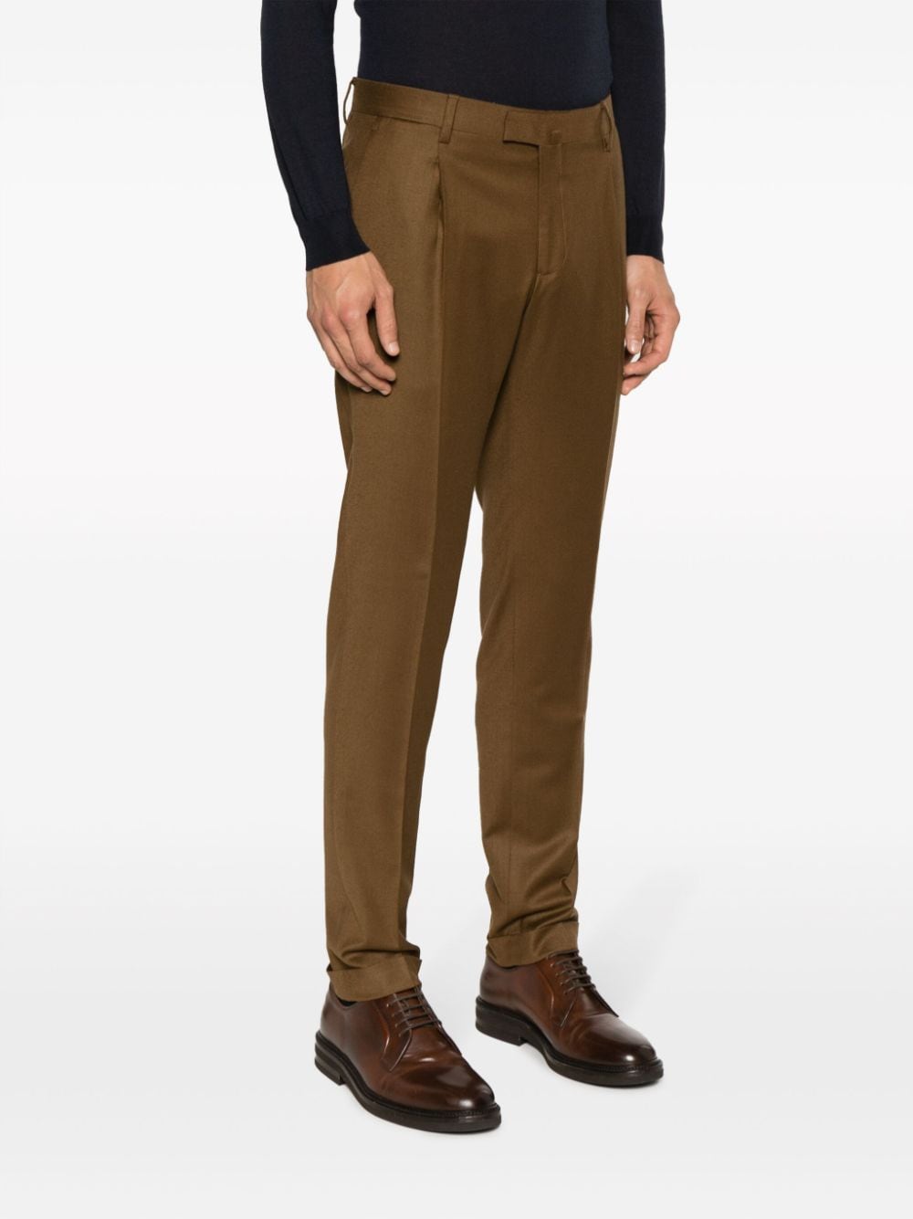 biscuit tailored trousers