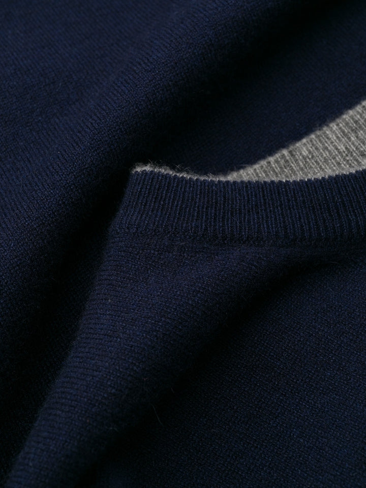 crewneck in blue cashmere