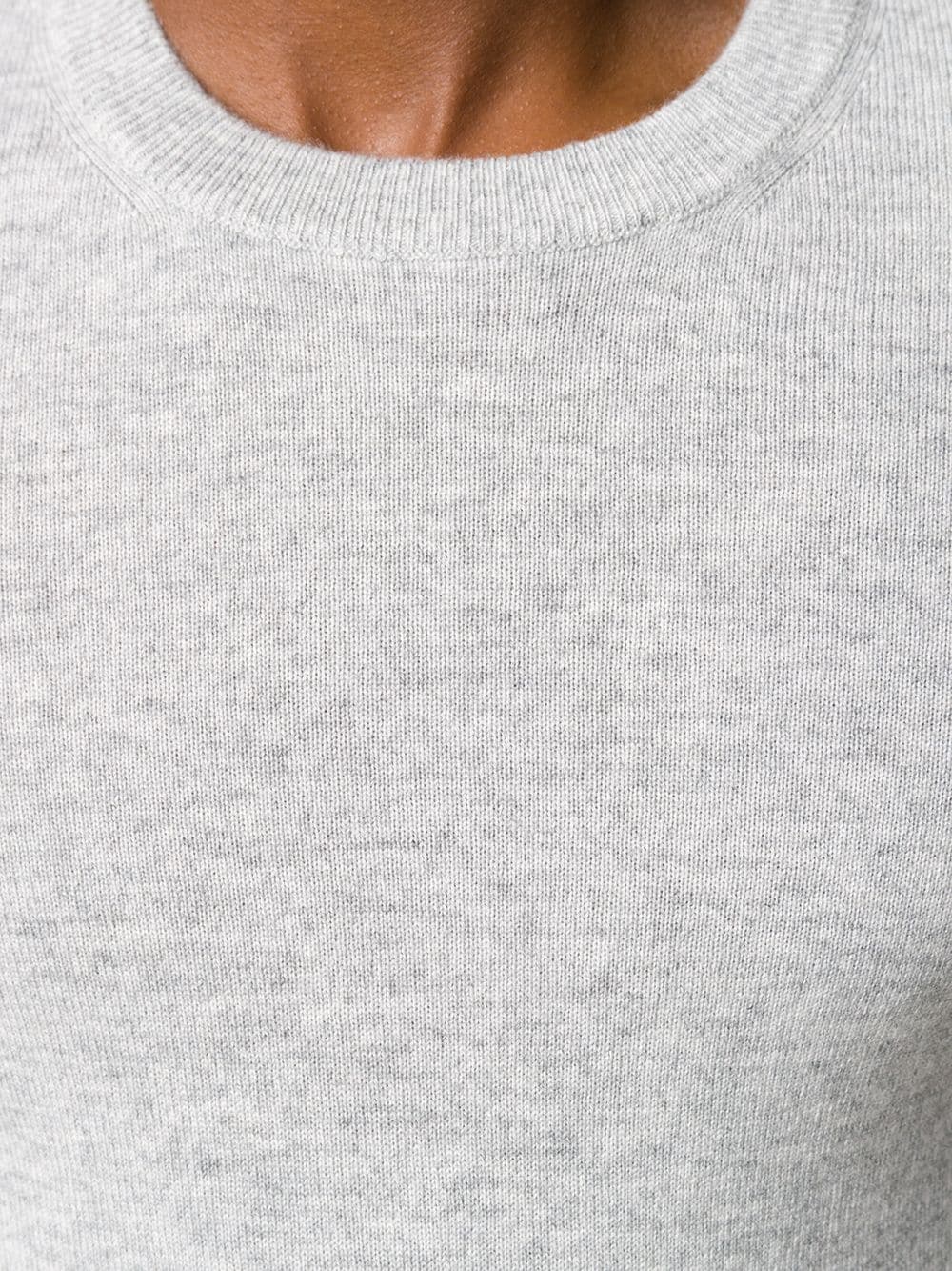 gray cashmere crew neck