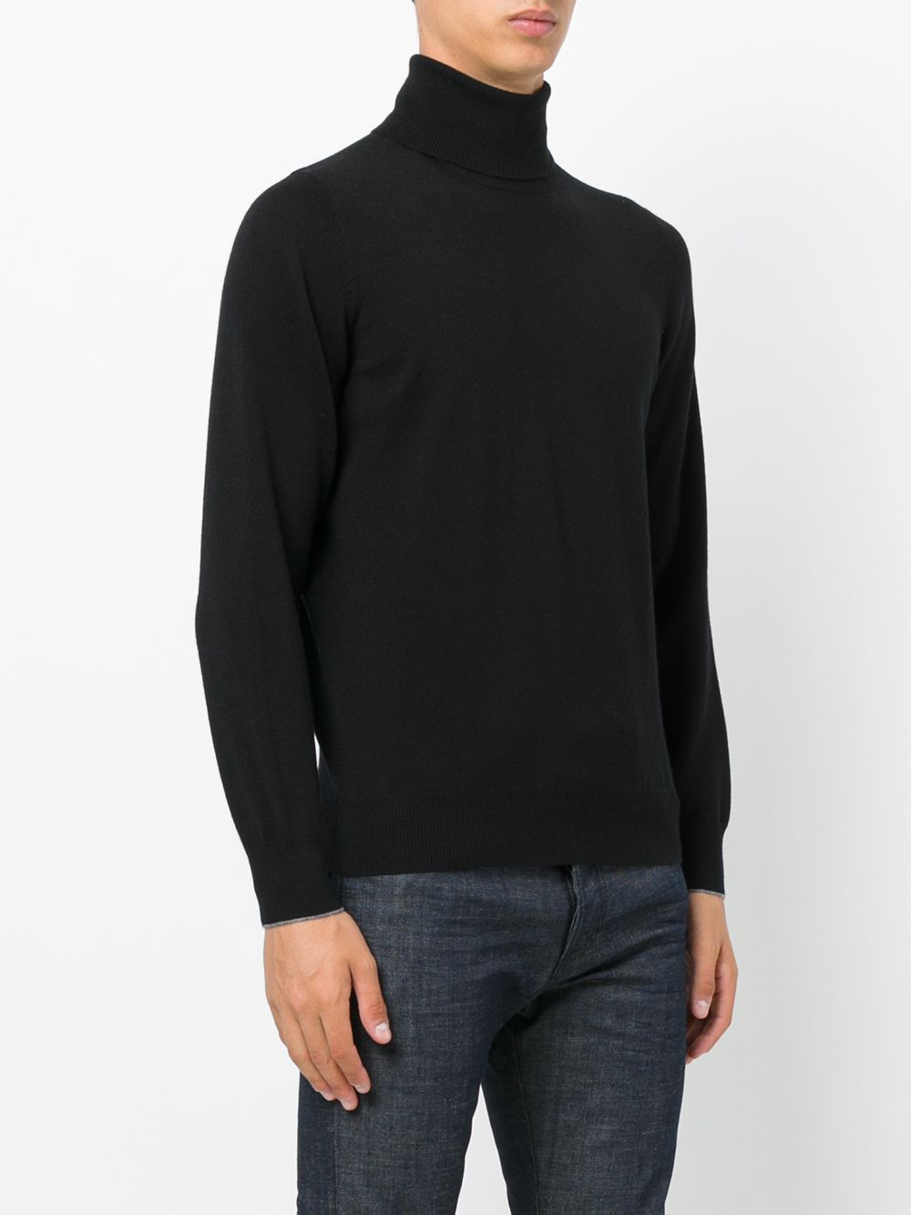 black cycling sweater