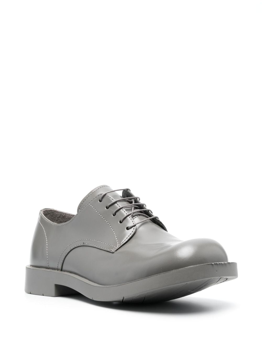 Gray square toe derby