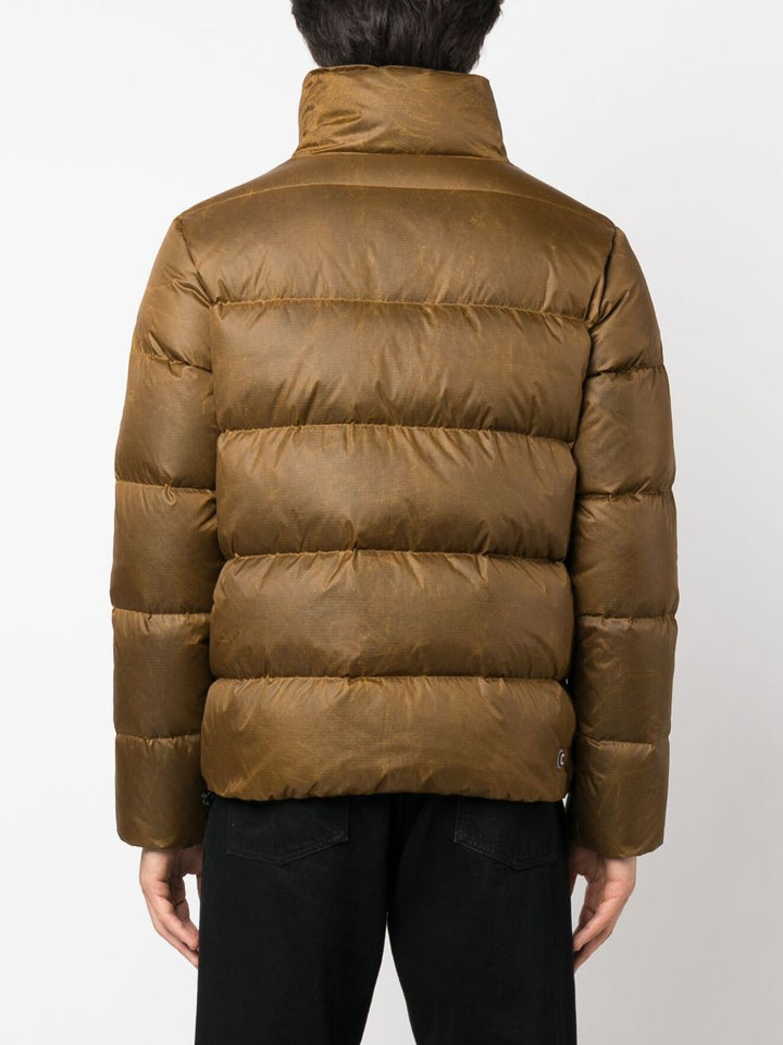 bronze logopatch down jacket