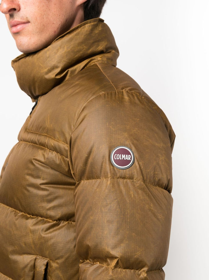 bronze logopatch down jacket