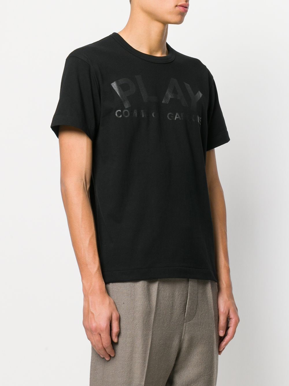 Black T-shirt with print