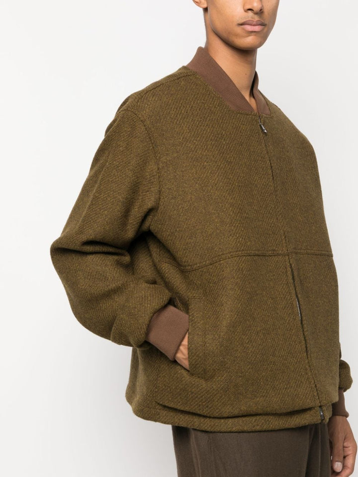 olive green bomber jacket