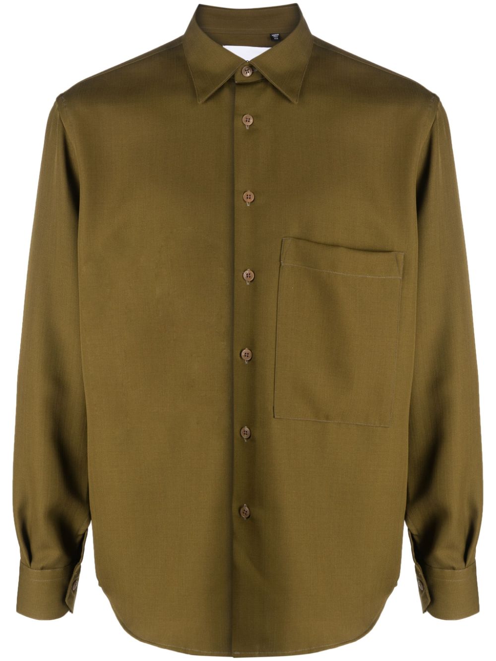 olive green shirt