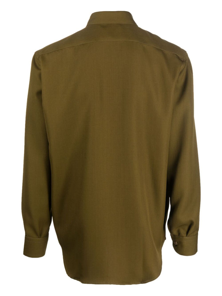 olive green shirt