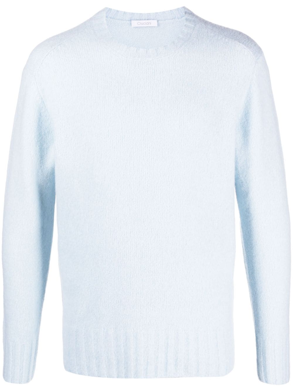 light blue wool blend sweater