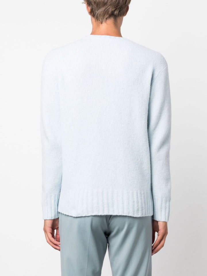 light blue wool blend sweater