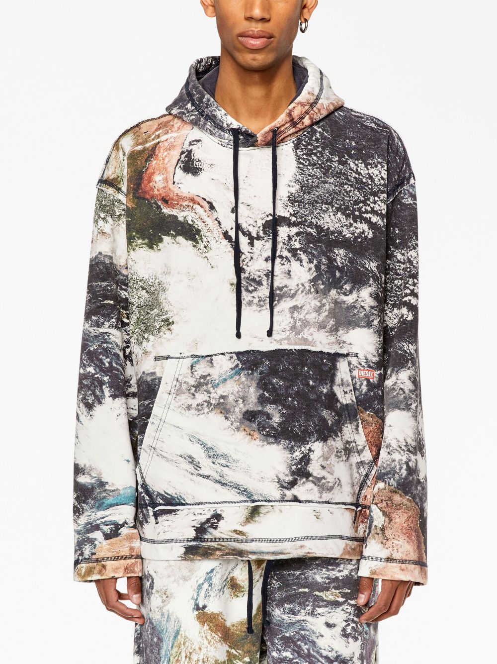 multicolored hoodie