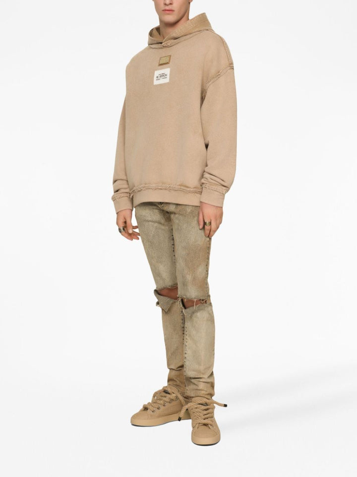 sand sweatshirt with hood