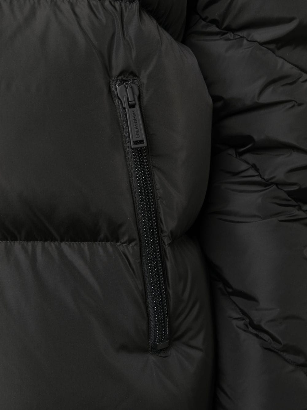 quilted black duvet