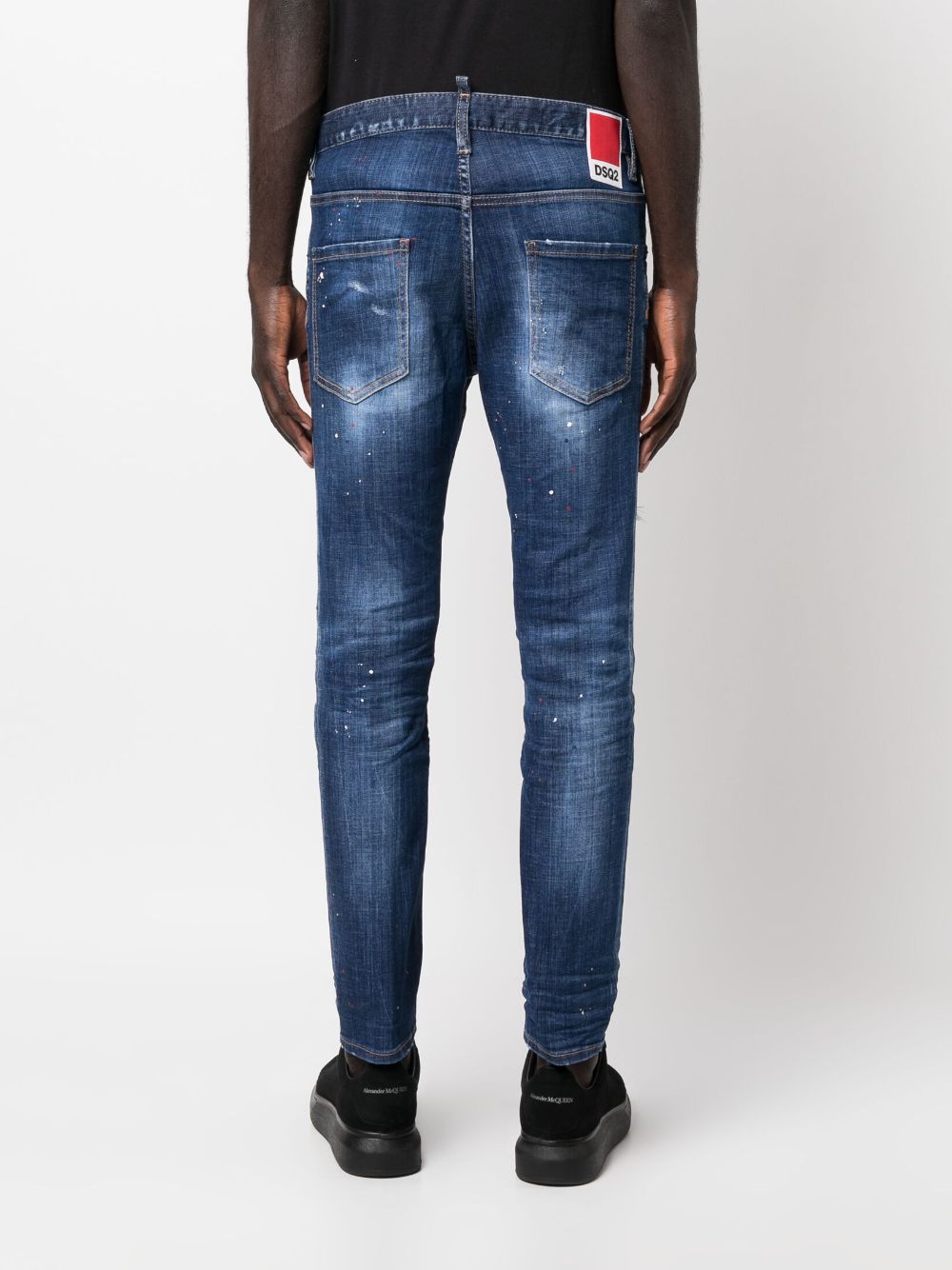 jeans skater jean effetto vernice