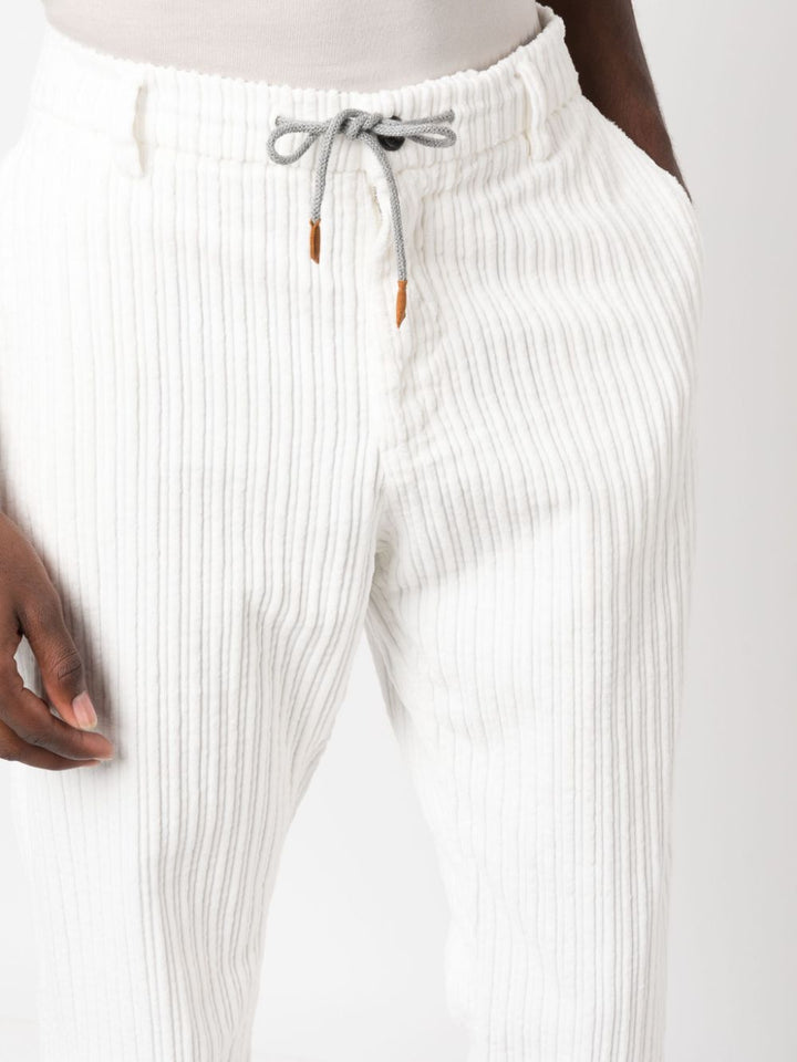 white jogger trousers