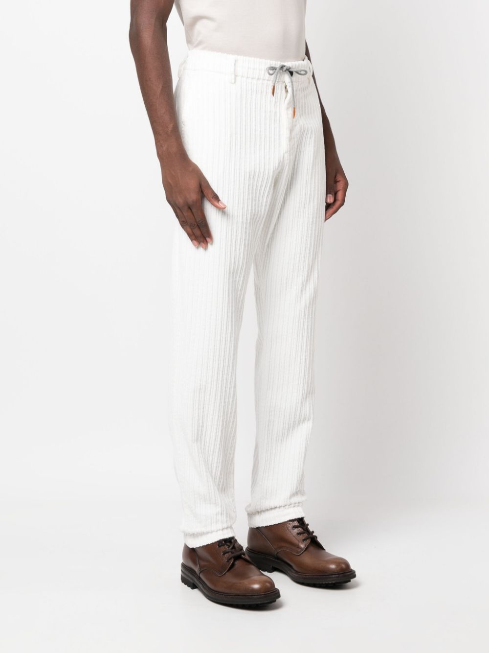 white jogger trousers