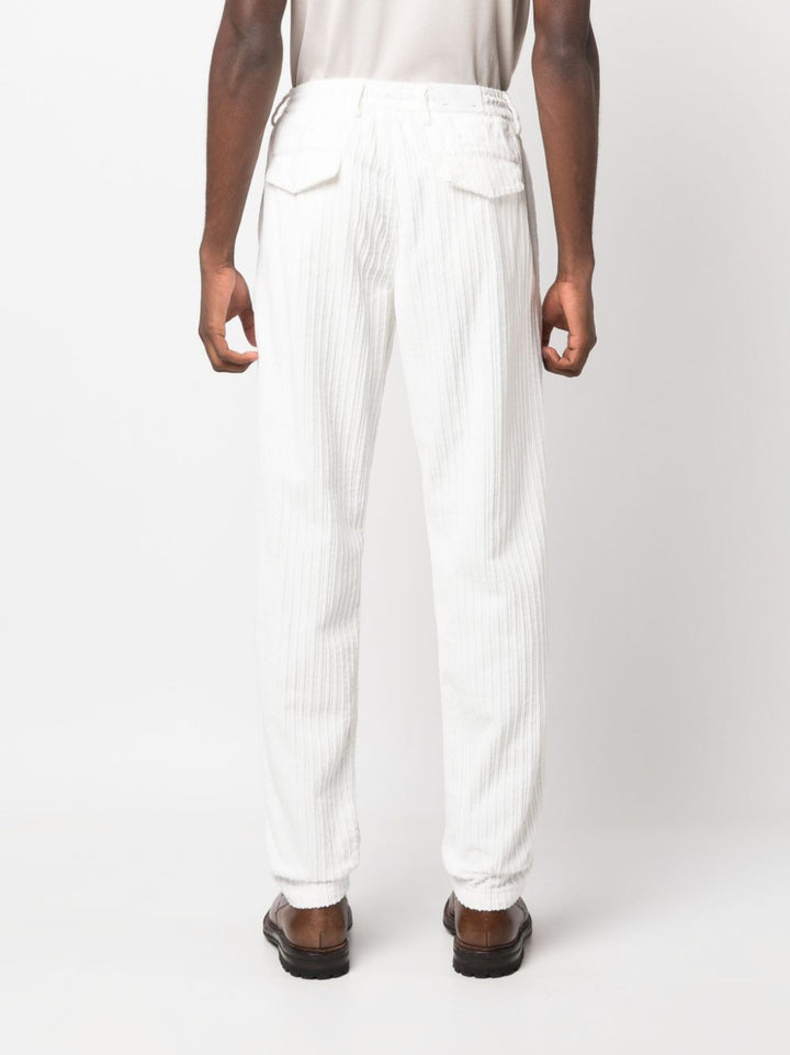 white jogger trousers