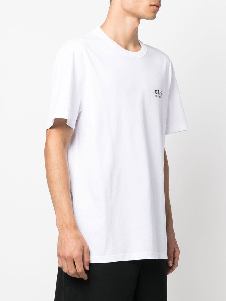 t-shirt blanc avec imprimé au dos