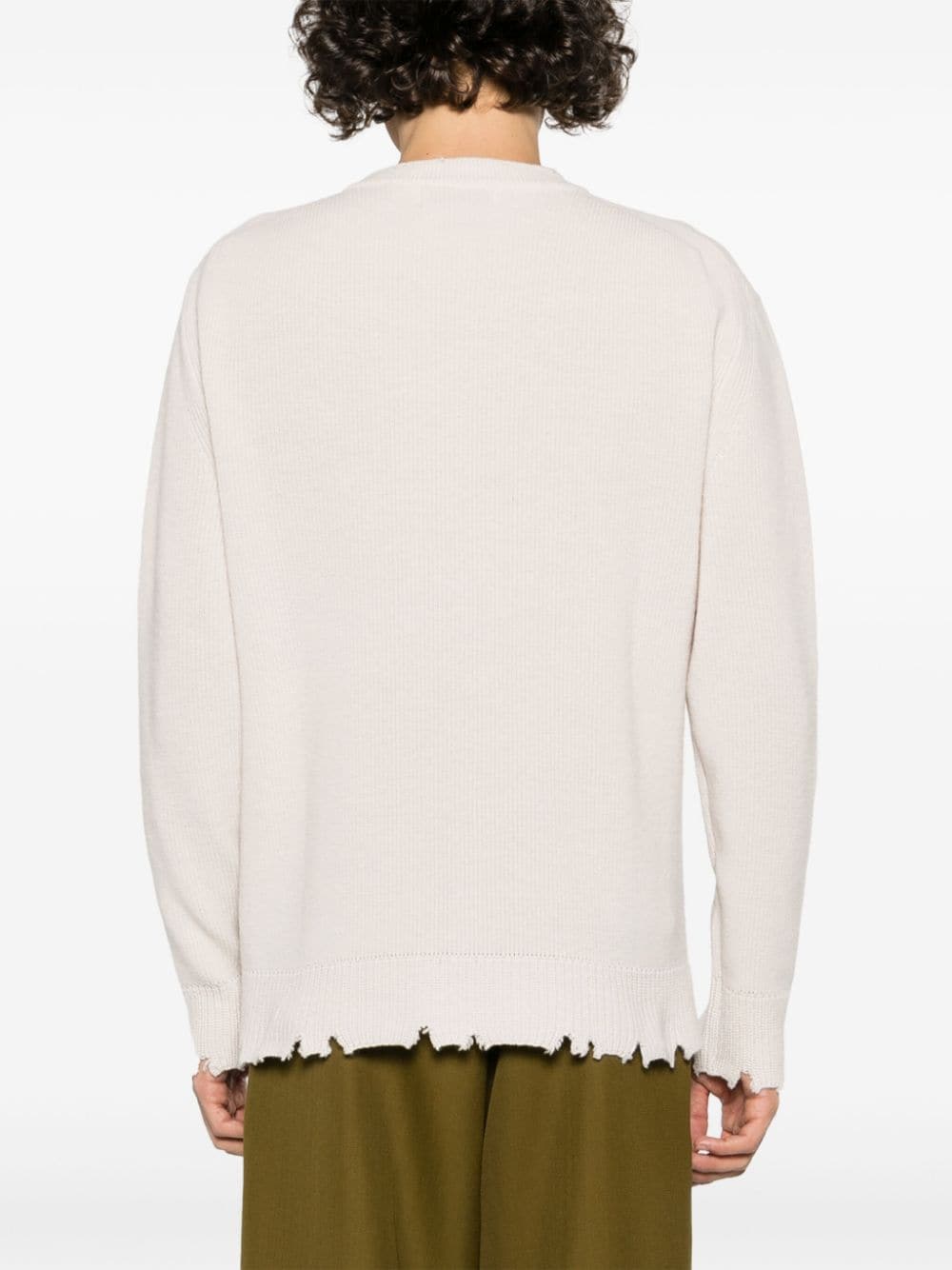 beige vintage effect sweater