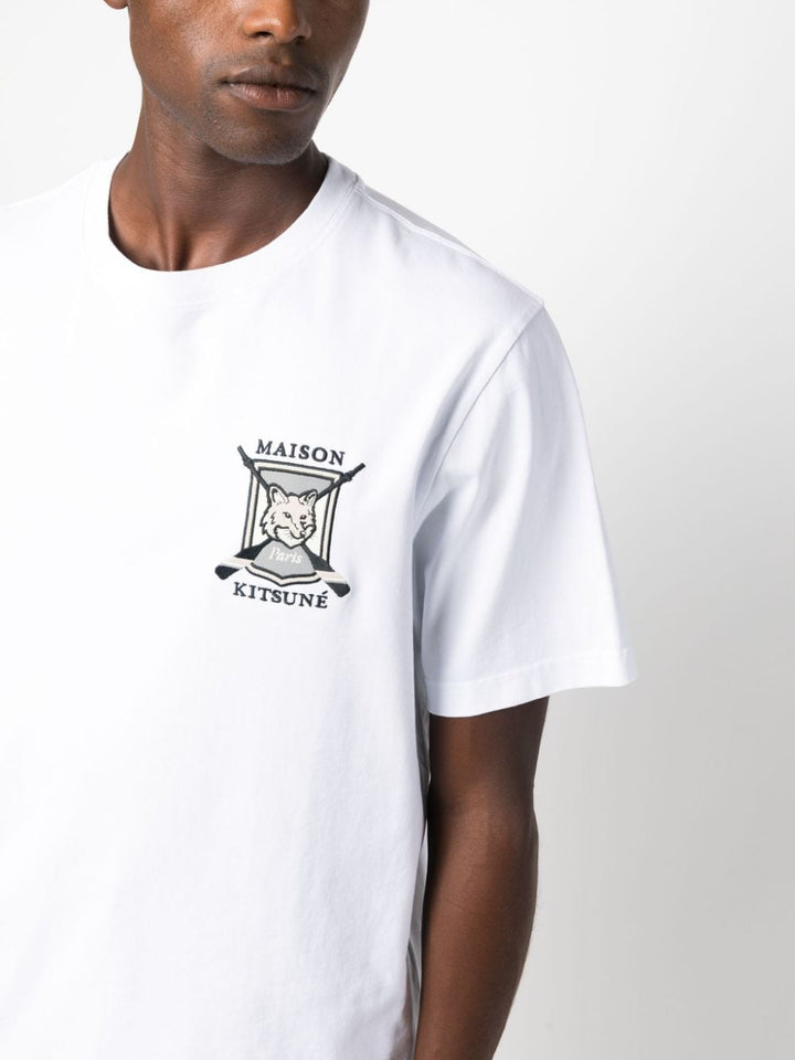 fox college white t-shirt