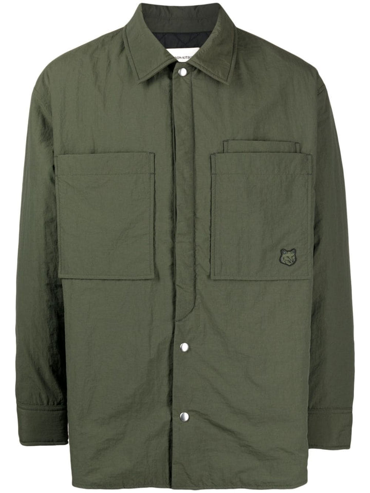 green overshirt