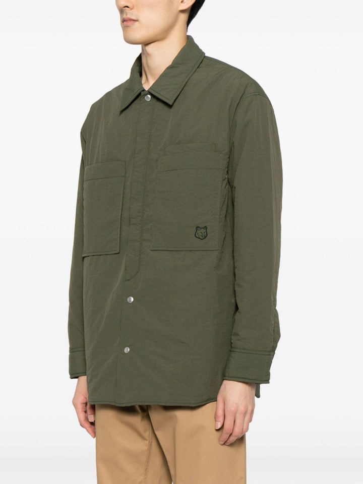 green overshirt