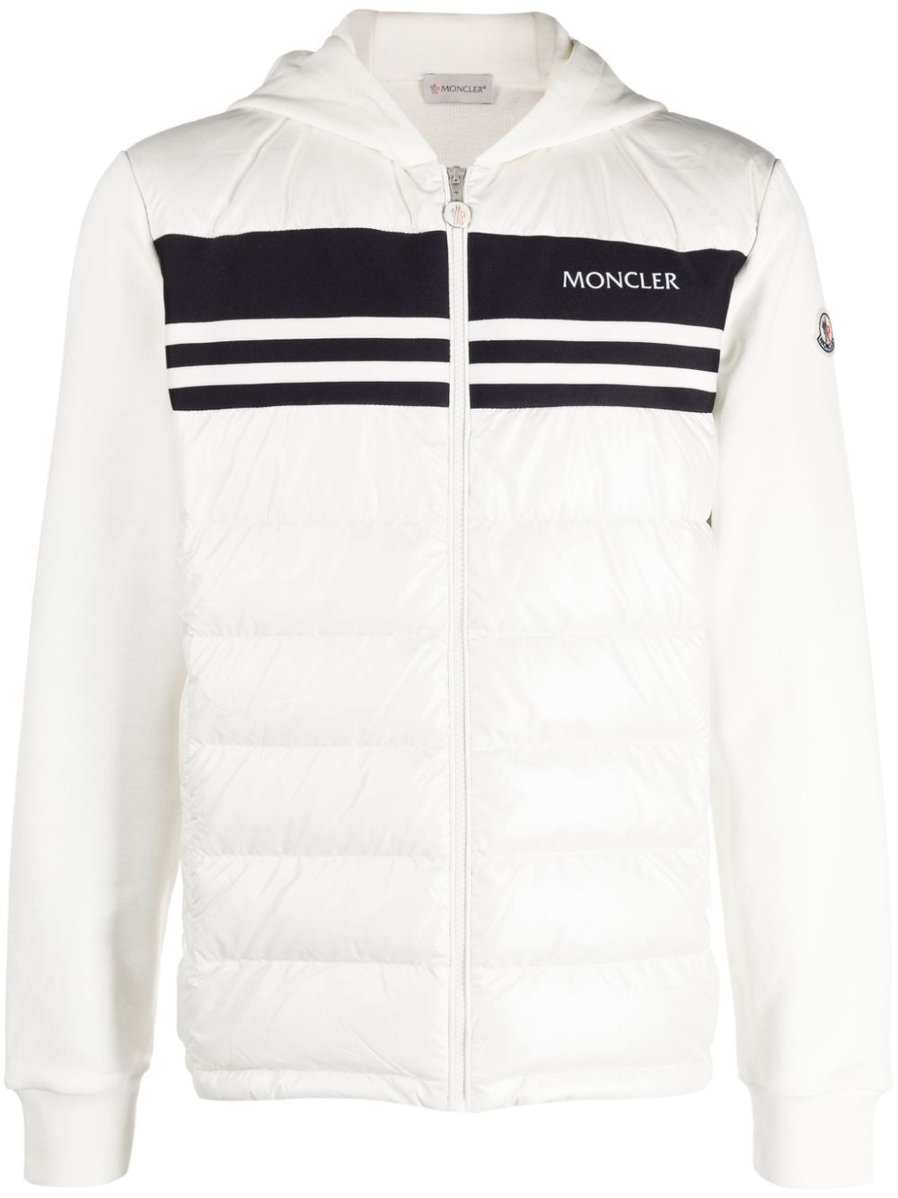 white jacket with padded insert