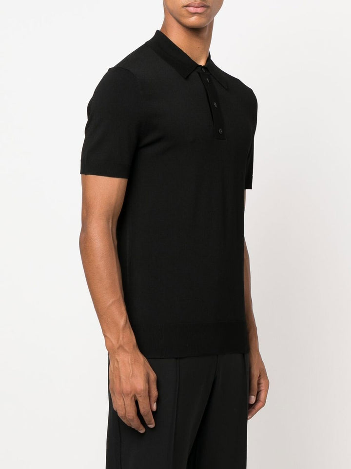 black polo shirt