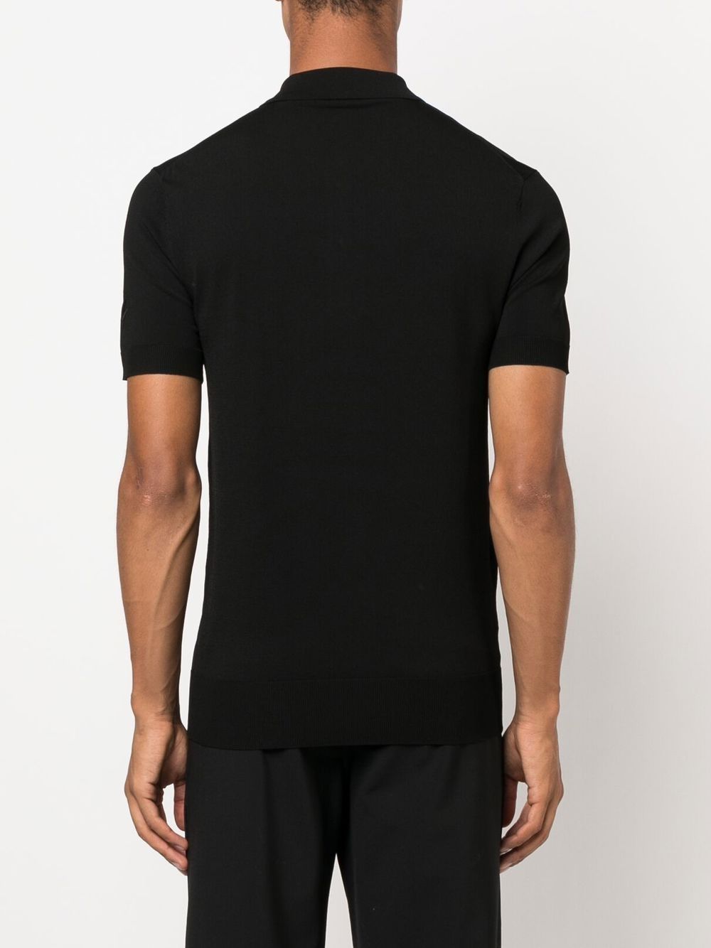 black polo shirt