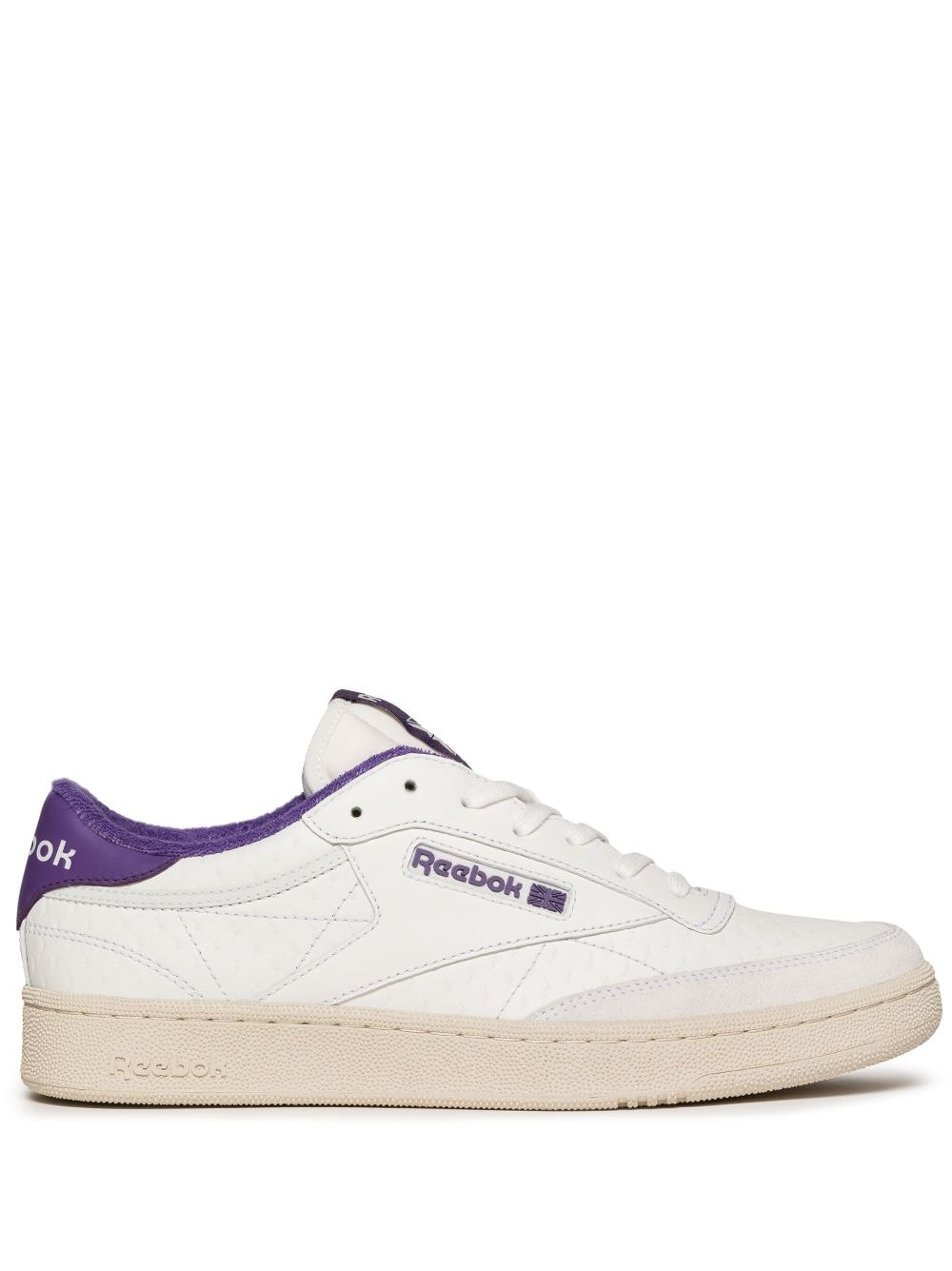 white and purple club c sneaker – Giuuno