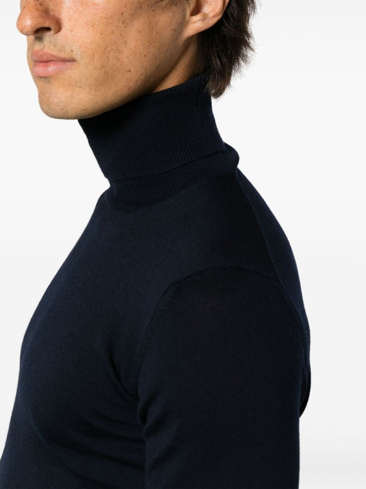 navy blue turtleneck