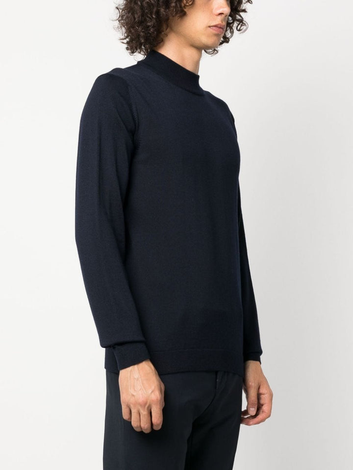 navy turtleneck