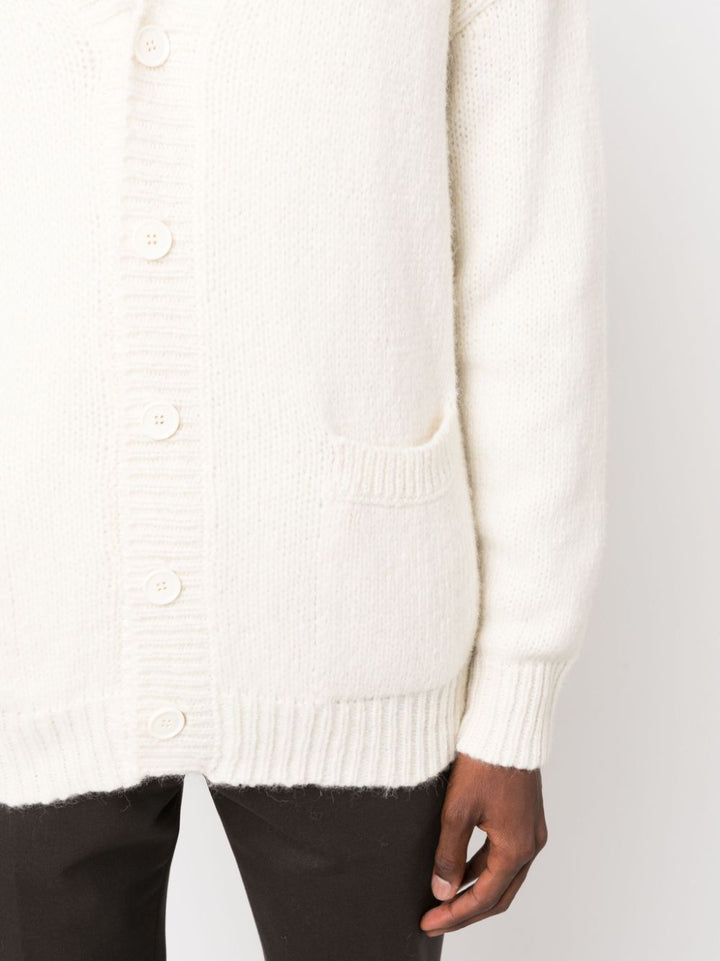 cream cardigan