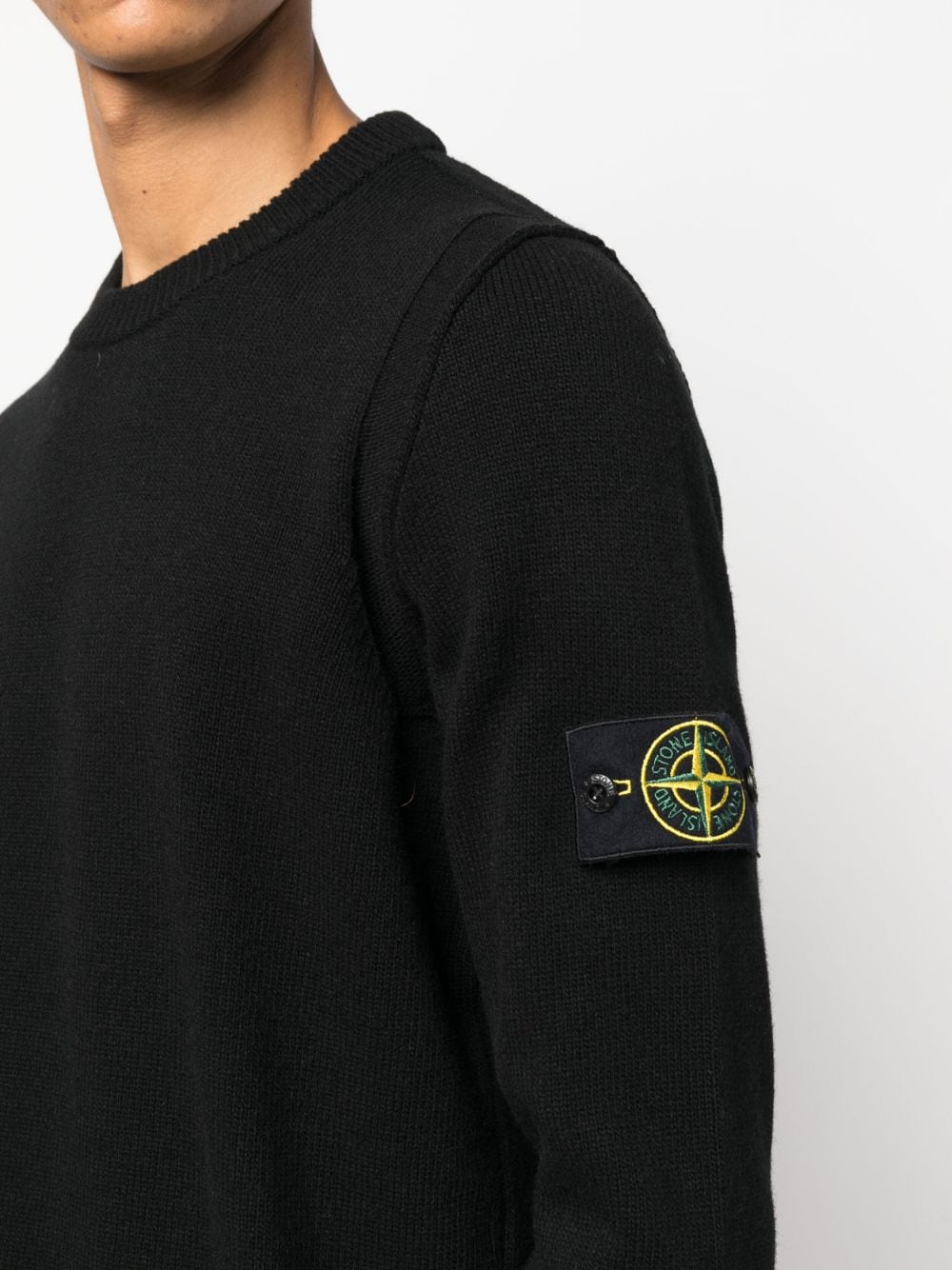 black Compass logo crew neck