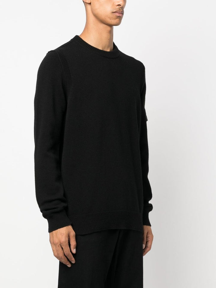 black Compass logo crew neck