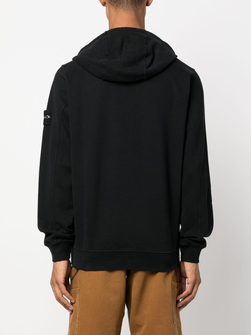 Black zip-up hoodie