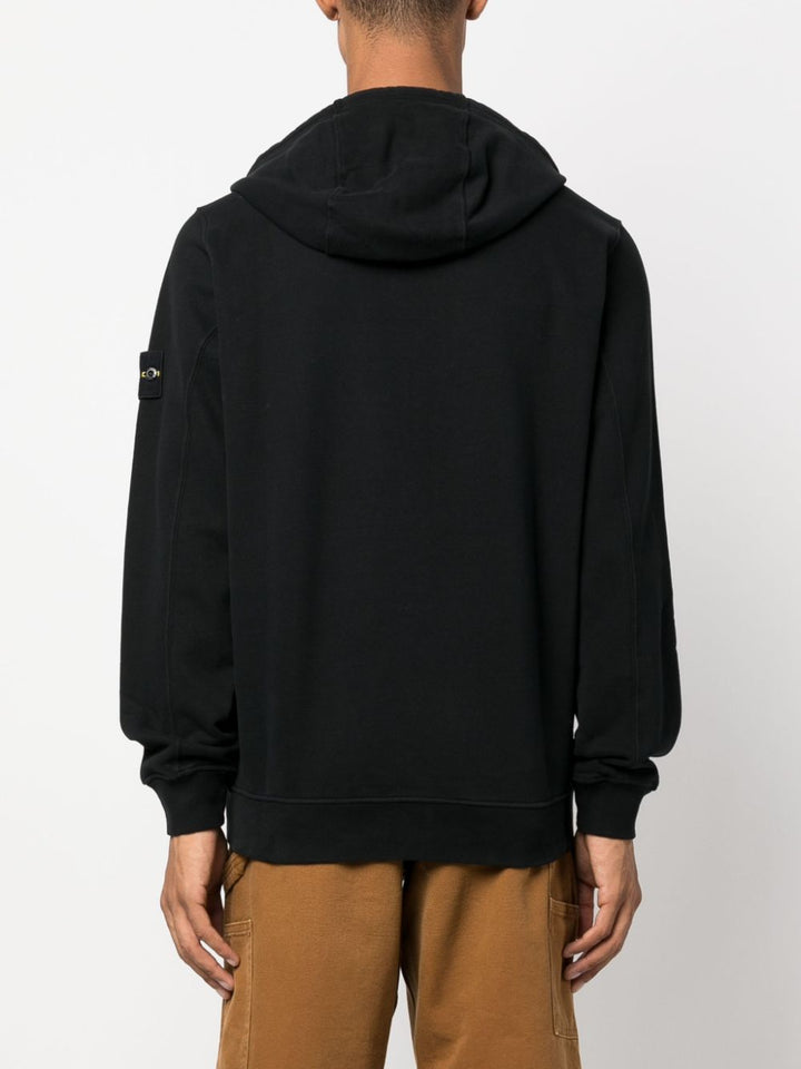 Black zip-up hoodie