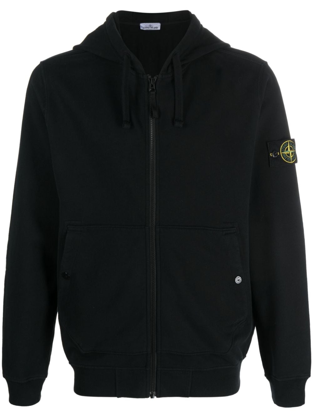 Black zip-up hoodie