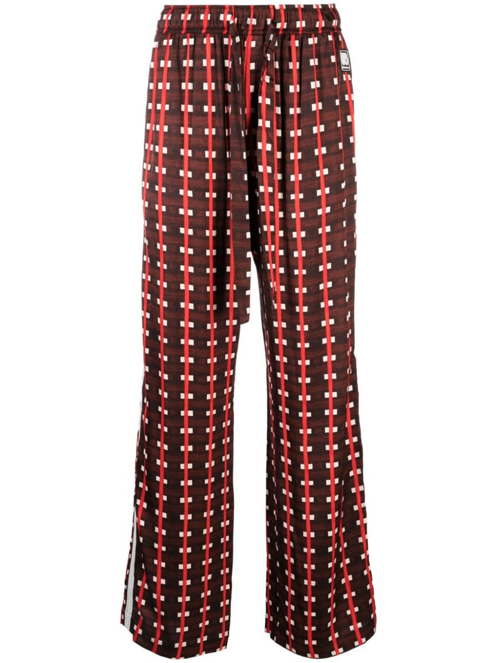 trousers with graphic print