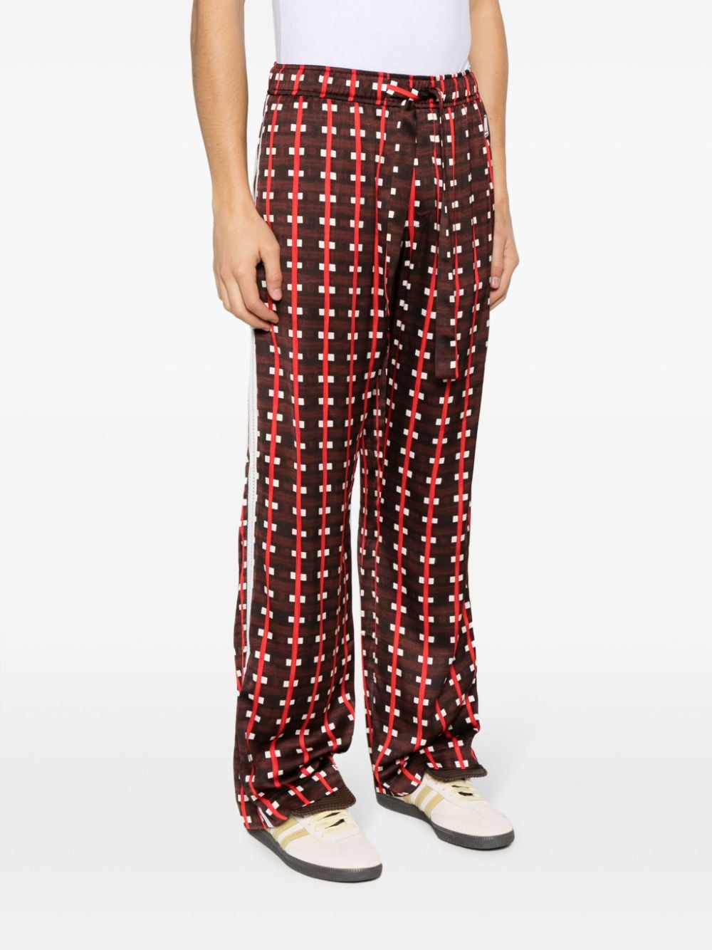 trousers with graphic print