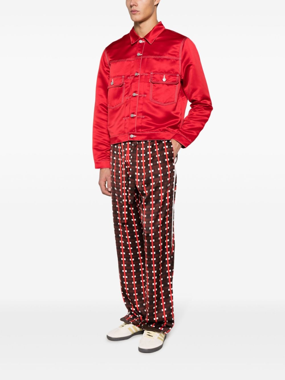 trousers with graphic print