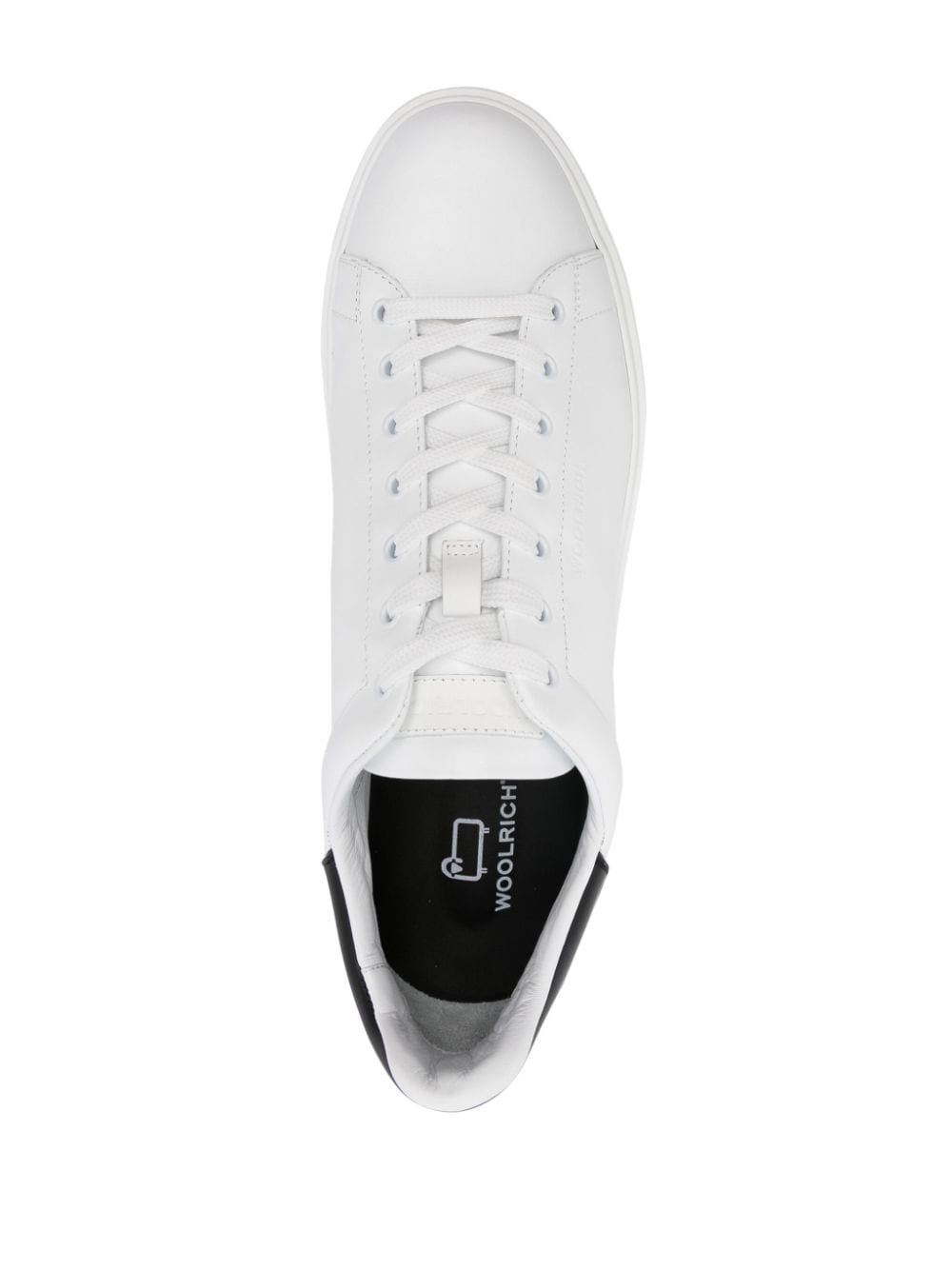 sneaker bianca contrafforte nero