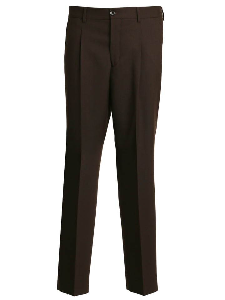 dark brown sandy trousers