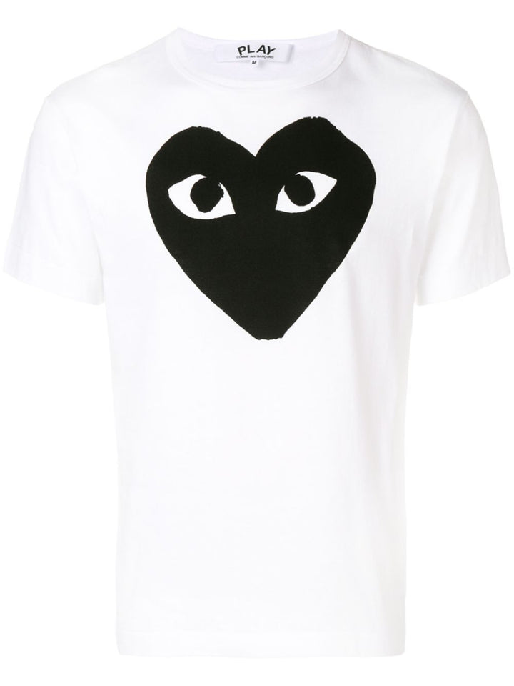 t-shirt black heart bianca