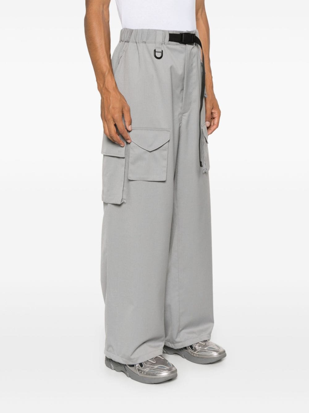 Pantalone cargo grigio